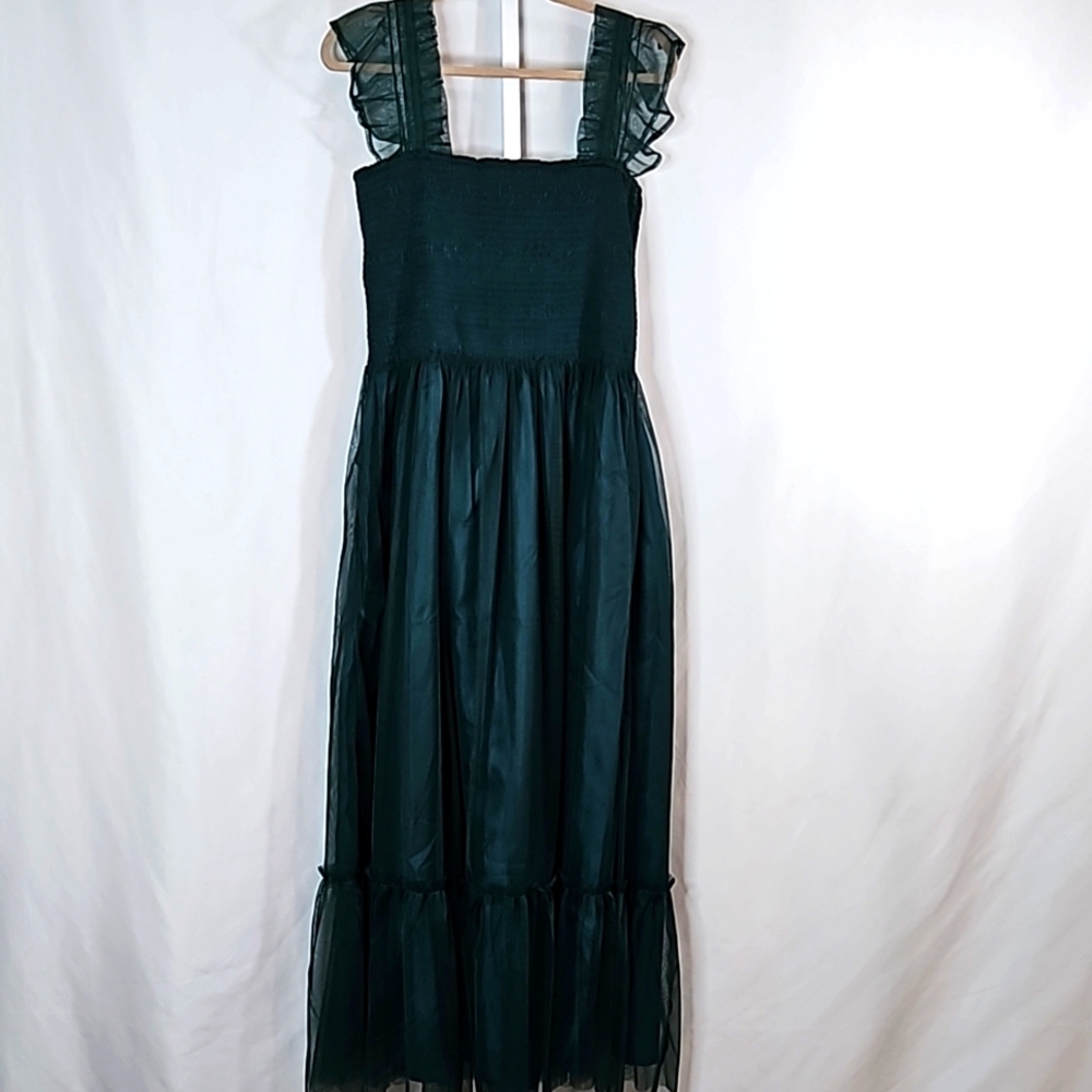 MELLODAY Green Ruffled Wedding Dress - Picture 2 of 8